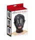 CAPUCHE NOIRE AJUSTABLE AVEC OUVERTURE BOUCHE