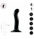 STIMULATEUR DE POINTE DE GODE EN SILICONE P/G NOIR L