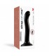 DILDO SILICONA ESTIMULADOR PUNTO P/G NEGRO S