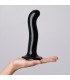 STIMULATEUR DE POINTE DE GODE EN SILICONE P/G NOIR S