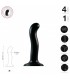 STIMULATEUR DE POINTE DE GODE EN SILICONE P/G NOIR S