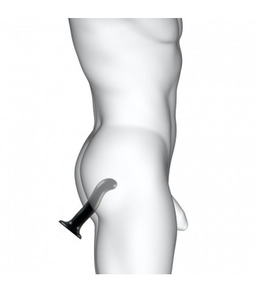 STIMULATEUR DE POINTE DE GODE EN SILICONE P/G NOIR M