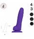 PURPLE SOFT SILICONE REALISTIC PENIS M