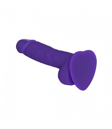 PURPLE SOFT SILICONE REALISTIC PENIS M