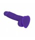 PENE REALISTICO IN SILICONE MORBIDO VIOLA L