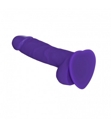 PENE REALISTICO IN SILICONE MORBIDO VIOLA L