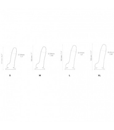 PENE REALISTICO IN SILICONE MORBIDO VIOLA S