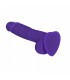 PENE REALÍSTICO SILICONA SUAVE MORADO XL