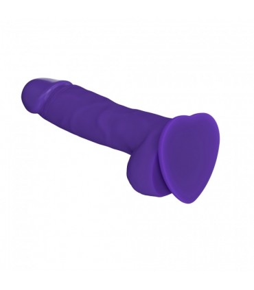 PÉNIS RÉALISTE EN SILICONE SOUPLE VIOLET XL