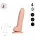 SOFT SILICONE REALISTIC PENIS VANILLA M