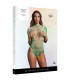 GREEN / WHITE 3/4 SLEEVE BODYSUIT SINGLE SIZE + ADHESIVE