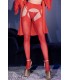 CR4312 RED STOCKINGS-GARTER S/M