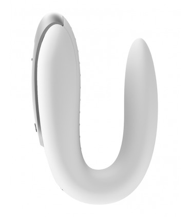 SATISFYER DOPPIO DIVERTIMENTO CON TELECOMANDO E APP BIANCO