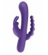 SILICONE USB TRIPLE PLEASURE VIBRATOR