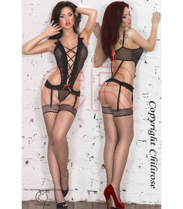 CR3086 BODY DENTELLE NOIRE S/M