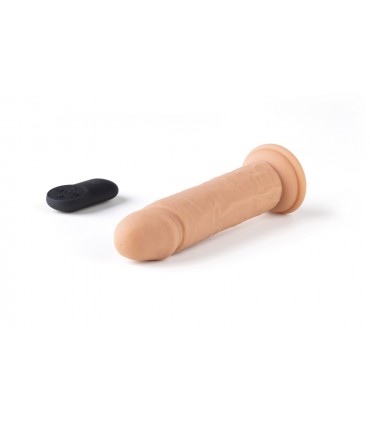 REALISTIC VIBRATOR "R15" FLESH 16.5CM W/ REMOTE CONTROL