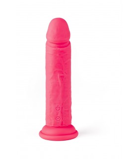 VIBRADOR REALÍSTICO "R15" ROSA 16,5CM C/ CONTROL REMOTO