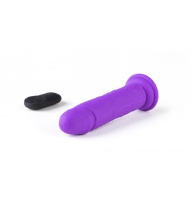 REALISTISCHER VIBRATOR "R15" LILA 16,5 CM MIT FERNBEDIENUNG