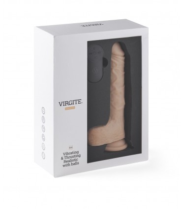 REALISTIC UP AND DOWN VIBRATOR "R13" 20CM W/ REMOTE CONTROL