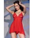 CR4461 BABYDOLL W/ RED THONG S/M