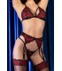 CR4468 CONJUNTO ROJO-NEGRO 4 PIEZAS S/M