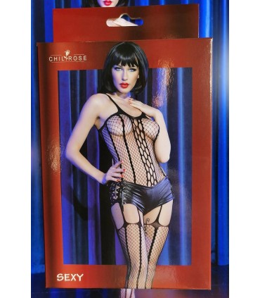 CR4476 BODYSTOCKING E PANTALONI NERI XL