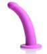 CABLAGGIO DONNA CON DILDO IN SILICONE LILLA 17'5 CM