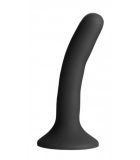 ARNÉS MUJER C/ DILDO SILICONA NEGRO 12'5 CM