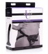 HARNAIS FEMME AVEC GODE SILICONE NOIR 12'5 CM