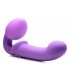 DOUBLE INFLATABLE HARNESS W/ REMOTE AND USB CLITORIS PUSH LILAC