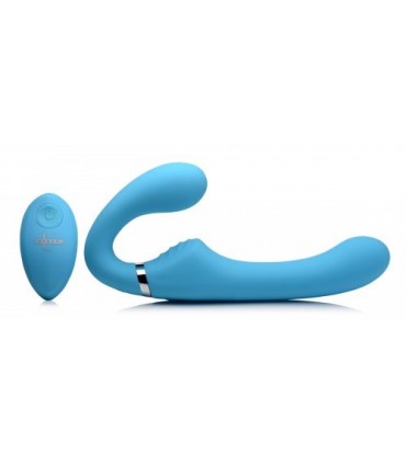 HARNAIS USB DOUBLE EN SILICONE AVEC CONTRÔLE BLEU