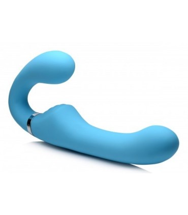 HARNAIS USB DOUBLE EN SILICONE AVEC CONTRÔLE BLEU