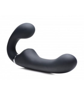 HARNAIS USB DOUBLE EN SILICONE AVEC CONTRÔLE NOIR