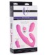 DOUBLE HARNESS W/ CONTROL AND PUSHBUTTON POINT G USB PINK