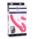 DOUBLE VIBRATION HARNESS REVOLVER SLIM PINK