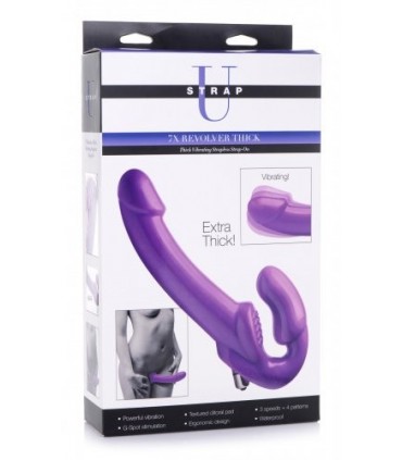 ARNÉS DOBLE VIBRACIÓN REVOLVER THICK LILA