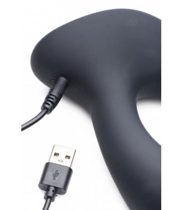 RUND-UND-DREHEN UND PULSATORISCHER USB-PROSTATA-STIMULATOR MIT FERNBEDIENUNG