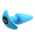 VIBRATED ANAL FORM T SILICONE USB W/ BLUE CONTROL