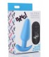 VIBRATED ANAL FORM T SILICONE USB W/ BLUE CONTROL