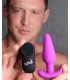 VIBRATED ANAL FORM T SILICONE USB W/ PURPLE REMOTE