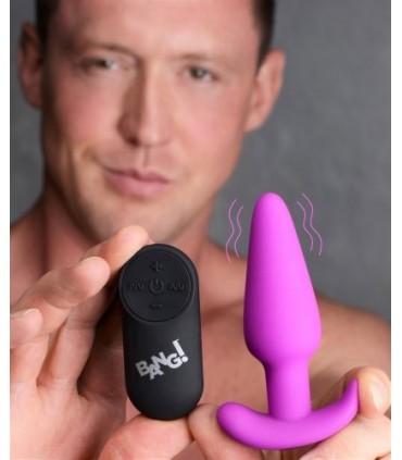 FORMA ANALE VIBRATA IN SILICONE USB CON TELECOMANDO VIOLA