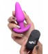 FORME ANAL VIBRÉE USB EN SILICONE T AVEC TÉLÉCOMMANDE VIOLET