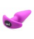 VIBRATED ANAL FORM T SILICONE USB W/ PURPLE REMOTE