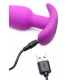 FORME ANAL VIBRÉE USB EN SILICONE T AVEC TÉLÉCOMMANDE VIOLET