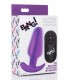 FORME ANAL VIBRÉE USB EN SILICONE T AVEC TÉLÉCOMMANDE VIOLET