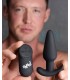 FORME ANAL VIBRÉE USB EN SILICONE T AVEC CONTRÔLE NOIR