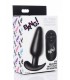 VIBRATED ANAL FORM T SILICONE USB W/ BLACK CONTROL