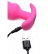 SILICONE ANALE VIBRATO TORNADO USB CON CONTROLLO ROSA