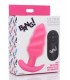 SILICONE ANALE VIBRATO TORNADO USB CON CONTROLLO ROSA