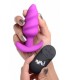 VIBRATED ANAL TORNADO SILICONE USB W/ PURPLE REMOTE